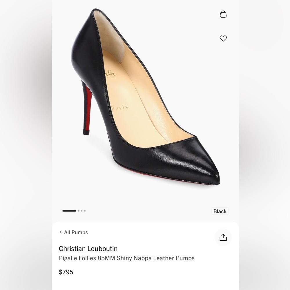 Christian Louboutin
Pigalle Follies 85MM Shiny Nappa Leather Pumps